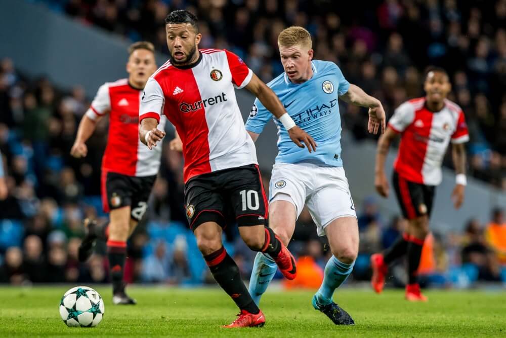 Feyenoord uitgeschakeld na nipte nederlaag tegen City